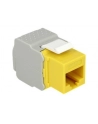 MODUŁ KEYSTONE GNIAZDO RJ45->LSA UTP CAT 6 DO PUSZKI MONTAŻOWEJ ŻÓŁTY DELOCK - nr 6