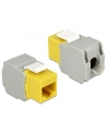 MODUŁ KEYSTONE GNIAZDO RJ45->LSA UTP CAT 6 DO PUSZKI MONTAŻOWEJ ŻÓŁTY DELOCK - nr 7