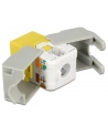 MODUŁ KEYSTONE GNIAZDO RJ45->LSA UTP CAT 6 DO PUSZKI MONTAŻOWEJ ŻÓŁTY DELOCK - nr 8