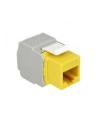 MODUŁ KEYSTONE GNIAZDO RJ45->LSA UTP CAT 6 DO PUSZKI MONTAŻOWEJ ŻÓŁTY DELOCK - nr 9
