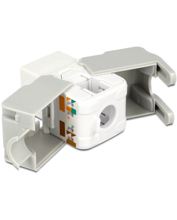 MODUŁ KEYSTONE GNIAZDO RJ45->LSA UTP CAT 6 DO PUSZKI MONTAŻOWEJ DELOCK nr 1