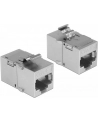 MODUŁ KEYSTONE GNIAZDO RJ45->RJ45 STP CAT 6A DO PUSZKI MONTAŻOWEJ DELOCK - nr 12