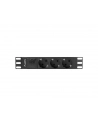 Lanberg  listwa zasilająca Rack PDU 10'' 1U 10A, 3x 230v Shucko 2m, czarna - nr 7