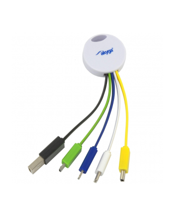 Akyga AK-AD-51 kabel zasilający adapter brelok ładowanie USB 5 w 1