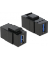 MODUŁ KEYSTONE GNIAZDO USB 3.0 A(F)->USB A(F) DO PUSZKI MONTAŻOWEJ DELOCK - nr 11