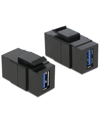 MODUŁ KEYSTONE GNIAZDO USB 3.0 A(F)->USB A(F) DO PUSZKI MONTAŻOWEJ DELOCK