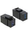 MODUŁ KEYSTONE GNIAZDO USB 3.0 A(F)->USB A(F) DO PUSZKI MONTAŻOWEJ DELOCK - nr 2