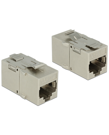 MODUŁ KEYSTONE GNIAZDO RJ45->RJ45 STP CAT 6A DO PUSZKI MONTAŻOWEJ DELOCK