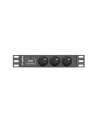 Lanberg  listwa zasilająca Rack PDU 10'' 1U 16A, 3x 230v PL 2m, czarna - nr 1