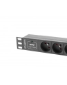 lanberg Listwa zasilająca Rack PDU 10 1U 3x PL 2m 10A czarna C14 - nr 16