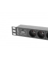 lanberg Listwa zasilająca Rack PDU 10 1U 3x PL 2m 10A czarna C14 - nr 6
