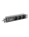 lanberg Listwa zasilająca Rack PDU 10 1U 3x Schuko 2m 16A czarna - nr 28