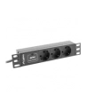 lanberg Listwa zasilająca Rack PDU 10 1U 3x Schuko 2m 10A czarna C14 - nr 19