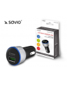 SAVIO SA-06/B Ładowarka samochodowa ze wsparciem Quick Charge 3.0, 2xUSB, czarny - nr 3