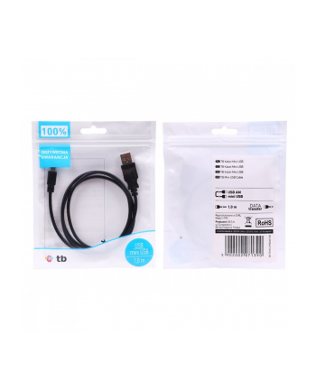 tb Kabel USB - Mini USB 1m. czarny