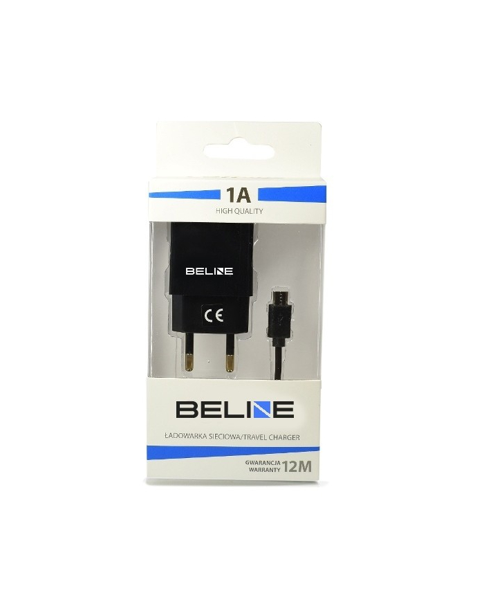 beline Ładowarka sieciowa USB + microUSB 1A czarna główny