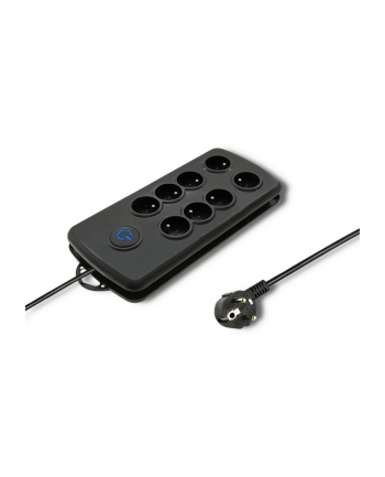 qoltec Listwa antyprzepięciowa Quick Switch, 8 gniazd, 2,5m