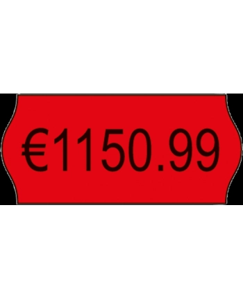 avery zweckform Etykiety cenowe w rolce do metkownic jednorzędowych, czerwone, 26 x 12mm, 15000 sztuk nr 1