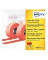 avery zweckform Etykiety cenowe w rolce do metkownic jednorzędowych, czerwone, 26 x 12mm, 15000 sztuk - nr 6