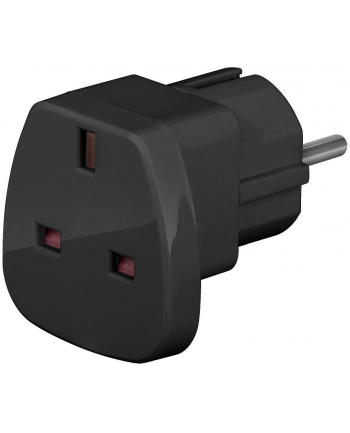 techly Adapter wtyku zasilania UK/EU 13A, UK/BS - CEE 7/7 czarny