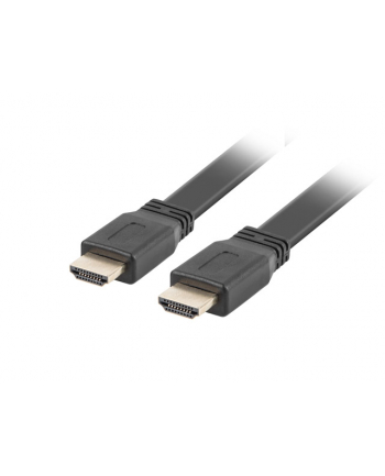 lanberg Kabel HDMI-HDMI M/M v2.0 0.5m czarny płaski