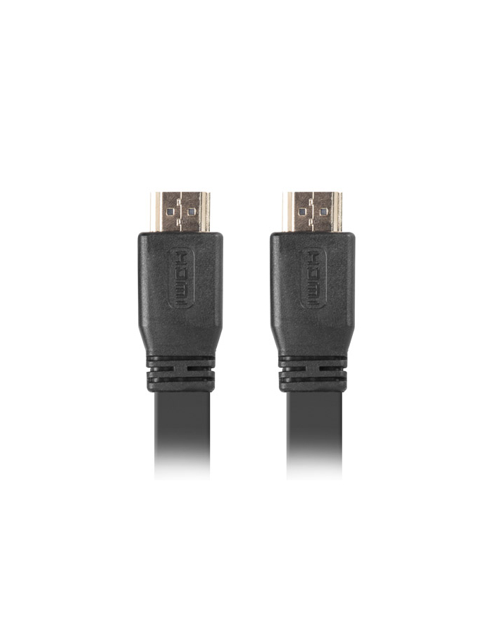 lanberg Kabel HDMI-HDMI M/M v2.0 0.5m czarny płaski główny