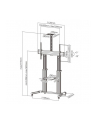techly Stojak mobilny do dużych TV LCD/LED 60-100 cali 100kg VESA 2 półki - nr 11