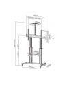 techly Stojak mobilny do dużych TV LCD/LED 60-100 cali 100kg VESA 2 półki - nr 3