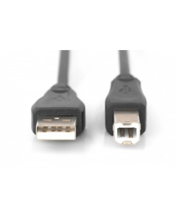 assmann Kabel połączeniowy USB 2.0 HighSpeed Typ USB A/USB B M/M czarny 1,8m