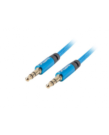 lanberg Kabel Premium Minijack - Minijack M/M 3.5mm 1m niebieski