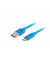 lanberg Kabel Premium USB CM - AM 2.0 0.5m niebieski 5A - nr 13