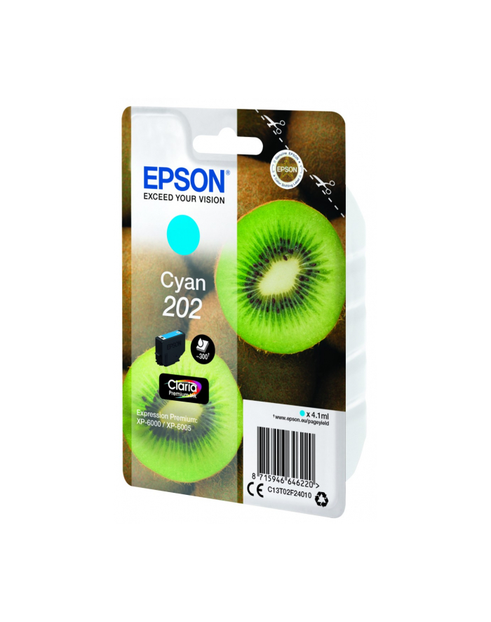 epson Tusz T02F2 Błękitny 4.1 ml do XP-6000 główny
