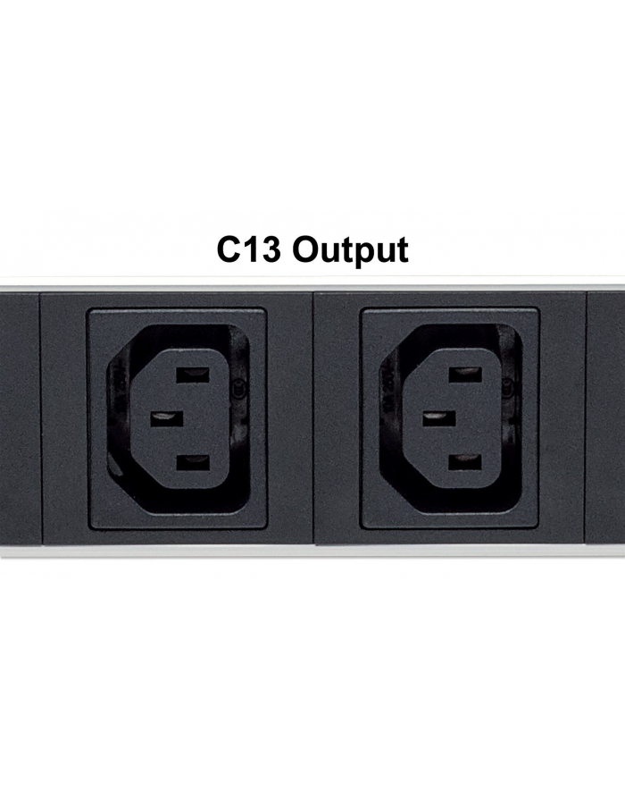 intellinet Listwa zasilająca rack 19 1U 110V-250V/10A 8 gniazd C13 kabel 2m główny