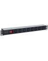 intellinet Listwa zasilająca rack 19 1U 110V-250V/10A 8 gniazd C13 kabel 2m - nr 23