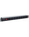 intellinet Listwa zasilająca rack 19 1U 110V-250V/10A 8 gniazd C13 kabel 2m - nr 26