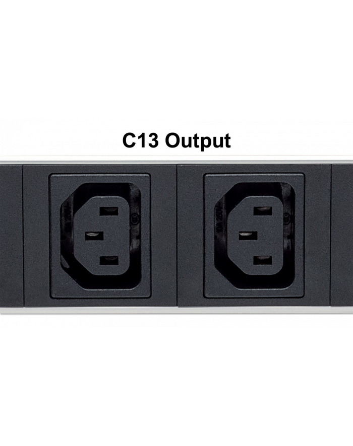 intellinet Listwa zasilająca rack 19 1U 110V-250V/10A 8 gniazd C13 kabel 2m główny