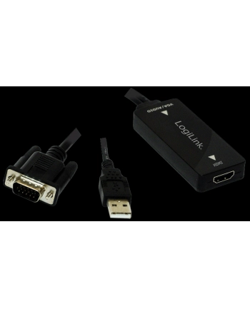 logilink Konwerter VGA do HDMI z audio nr 1