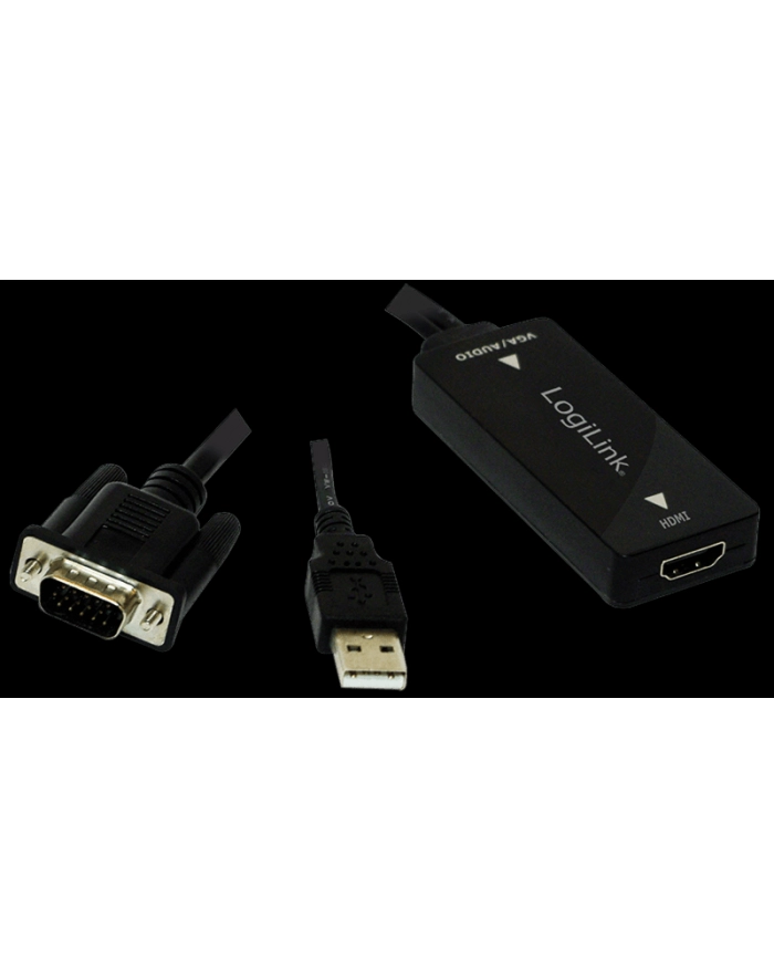 logilink Konwerter VGA do HDMI z audio główny