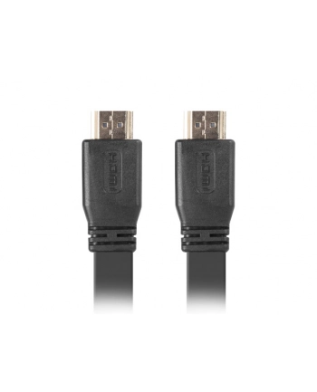 lanberg Kabel HDMI-HDMI v2.0 1.8m czarny płaski 4K 60Hz, pełna miedź