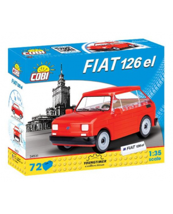 COBI 24531 Cars Mały Fiat 126P 1994-1999 72kl