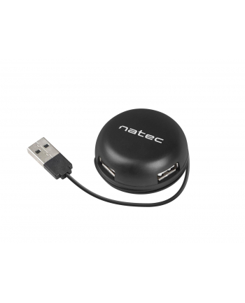 natec Hub USB 4 porty Bumblebee USB 2.0 czarny