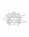 Uchwyt TV do telewizora TB-43P 26-55 55kg max VESA 400x400 - nr 2
