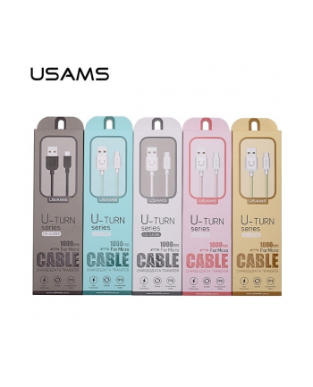 usams Kabel U-Turn micro USB 2A 1m czarny US-SJ098