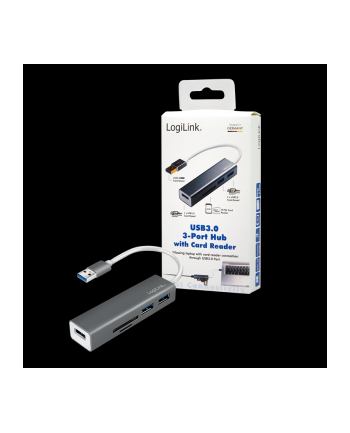 logilink Hub USB 3.0 3 porty z czytnikiem kart
