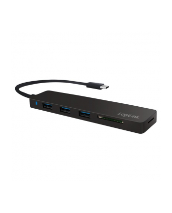 logilink Hub USB-C 3.1, 3-porty z czytnikiem kart