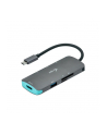 i-tec USB-C Metal Nano Stacja Dokująca 1x HDMI 4K Ultra HD 3840 x 2016 @ 30Hz 1x czytnik SD 1x  czytnik micro SD 3x USB 3.0 1x USB-C Power D - nr 18