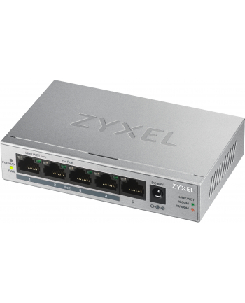 zyxel Przełącznik GS1005-HP 5 Port Gigabit PoE+ unmanaged desktop 60W nr 1