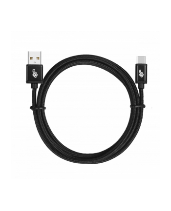 !TB Kabel USB-USB C 1.5m czarny sznurek