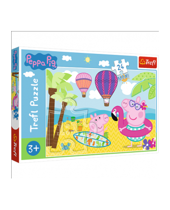 Puzzle 24-Maxi Świknka Pepa na wakacjach 14293 TREFL nr 1