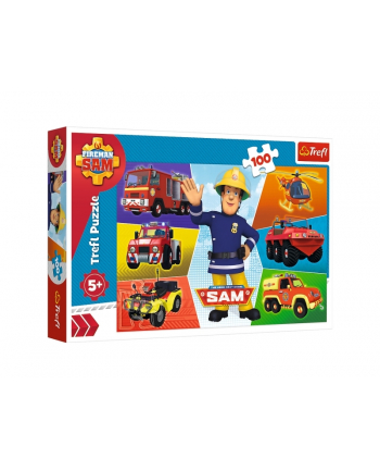 Puzzle 100el Pojazdy Strażaka Sama 16354 TREFL